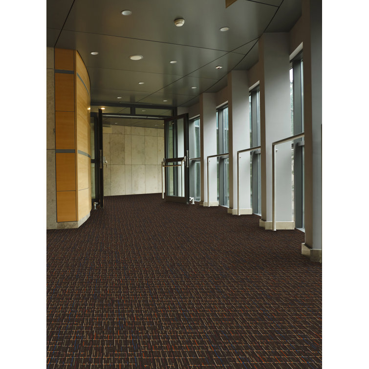 Mohawk Farmoor 24" x 24" Multi Level Loop Adhesive Tabs Carpet Tile